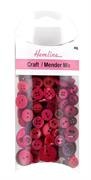 Burgandy And Wine Buttons Bulk Pack, Assorted Designs And Sizes 